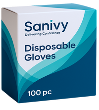 Handicare - Blue Nitrile Gloves (100 gloves/box)